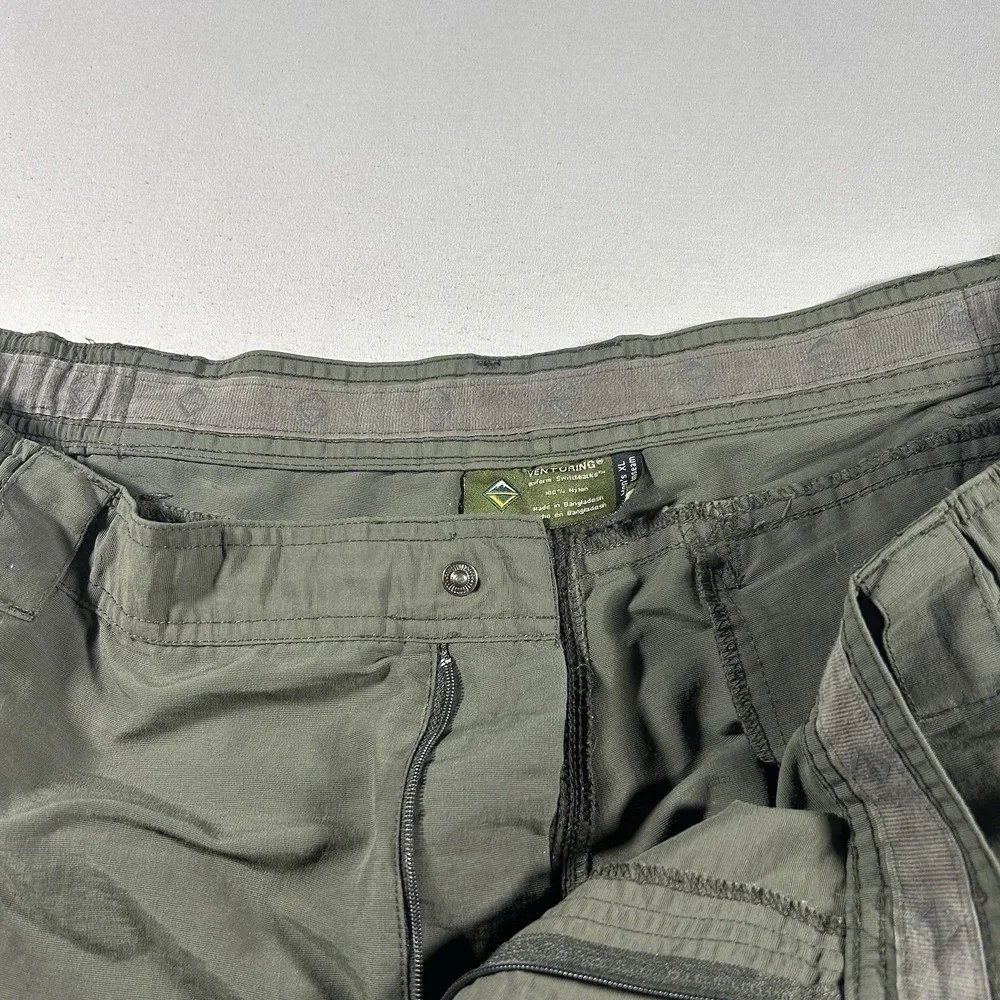Venturing Uniform Switchbacks Convertible Pants Mens XL Olive Zip Off Cargo BSA